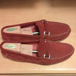 Red Suede Loafers - Guido From Buenos Aires - Size 10 US